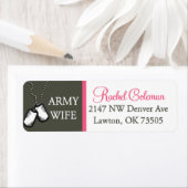 Étiquette Pour les autocollants de femme de Rachel Army (En situation)