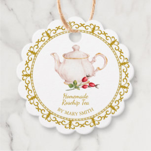 Étiquette pour Thé à l'Églantine Faite Maison Théi