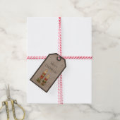 Étiquette pour un Cadeau de Bougies Patchwork aux (Avec de la ficelle)