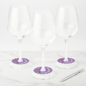 Étiquette Pour Verre De Vin 19e anniversaire Gâteau aux chandelles glace choco (Lot)