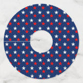 Étiquette Pour Verre De Vin 4 juillet (Dos)