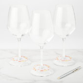 Étiquette Pour Verre De Vin 80 Alors quelle drôle d'aquarelle Fleur 80e annive (Lot)