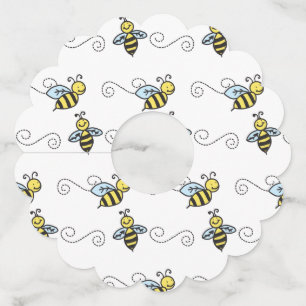 Étiquette Pour Verre De Vin Abeilles