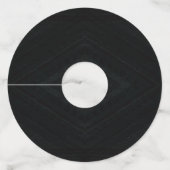 Étiquette Pour Verre De Vin Acceptation | Texture Abstraite foncée (Dos)