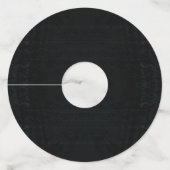 Étiquette Pour Verre De Vin Acceptation | Texture foncée Shibori (Dos)