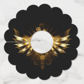 Étiquette Pour Verre De Vin Ailes de Steampunk (Dos)