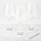 Étiquette Pour Verre De Vin Ajouter du texte et plus ! Customisez votre propre (Lot)
