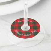 Étiquette Pour Verre De Vin Ajouter votre Noël (De près)