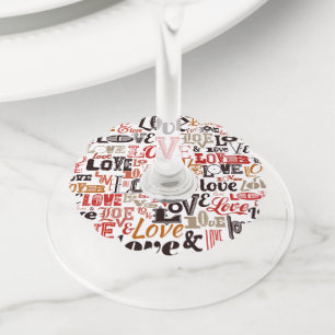 Étiquette Pour Verre De Vin Amour 1