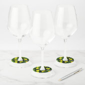 Étiquette Pour Verre De Vin Aquarelle Citron 2 (Lot)