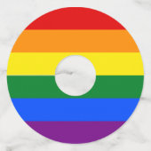 Étiquette Pour Verre De Vin Arc-en-ciel LGBT Pride (Dos)