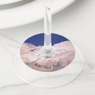 Étiquette Pour Verre De Vin Avion de transport militaire par Shirley Taylor