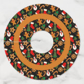 Étiquette Pour Verre De Vin Baking Spirits Bright Gingerbread Noël Cookie (Devant)