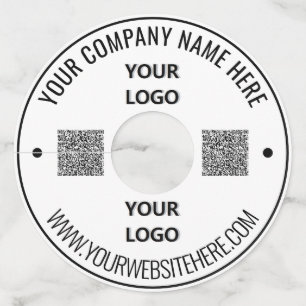 Étiquette Pour Verre De Vin Balise de logo et de promotion de code QR Business