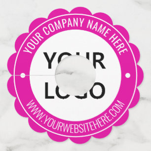 Étiquette Pour Verre De Vin Balise Logo personnalisé et texte en verre de vin 