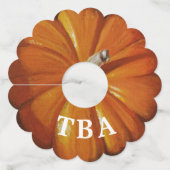 Étiquette Pour Verre De Vin Balise Vin citrouille (Devant)