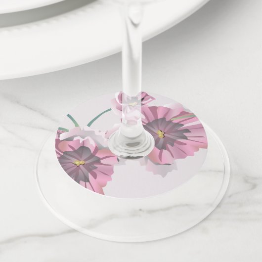 Étiquette Pour Verre De Vin Balise Vin mariage (De près)