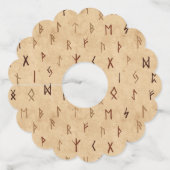 Étiquette Pour Verre De Vin Balises de vin Runes (Dos)