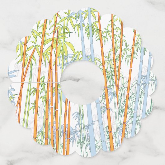 Étiquette Pour Verre De Vin Bambou 3 (Devant)