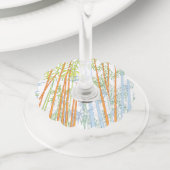 Étiquette Pour Verre De Vin Bambou 3 (De près)