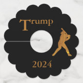 Étiquette Pour Verre De Vin Baseball (Devant)