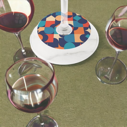 Étiquette Pour Verre De Vin Bauhaus Vintage
