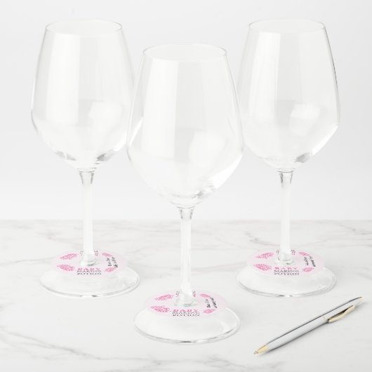 Étiquette Pour Verre De Vin Bébé faisant potion Baby shower rose toast (Lot)