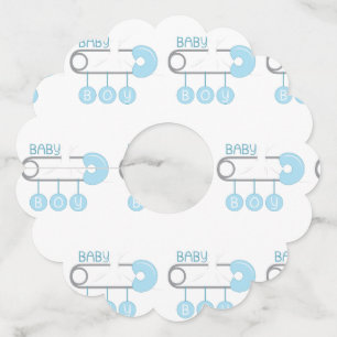 Étiquette Pour Verre De Vin Bébé garçon