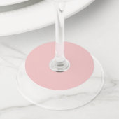 Étiquette Pour Verre De Vin Bébé rose (De près)