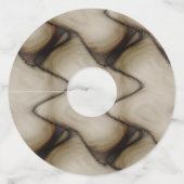 Étiquette Pour Verre De Vin Belle Abstraite Laisser une longue impression (Dos)