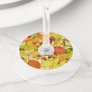 Étiquette Pour Verre De Vin Belle nature