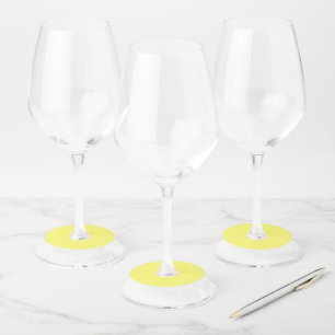 Étiquette Pour Verre De Vin Beurre jaune