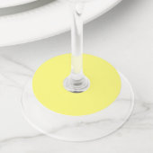 Étiquette Pour Verre De Vin Beurre jaune (De près)