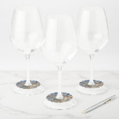 ÉTIQUETTE POUR VERRE DE VIN BLOSSOM D'ARBRE (Lot)