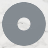 Étiquette Pour Verre De Vin Blues d'hiver avec flocon de neige (Dos)