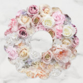 Étiquette Pour Verre De Vin Bouquets de Roses 1 (Devant)