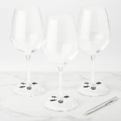Étiquette Pour Verre De Vin Caractères Halloween classiques | Lumière (Lot)