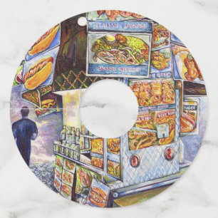 Étiquette Pour Verre De Vin Charge de travail artistique extraordinaire