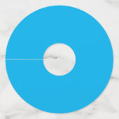 Étiquette Pour Verre De Vin Chats bleus (Dos)