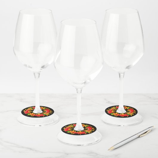 ÉTIQUETTE POUR VERRE DE VIN CHAUD (Lot)