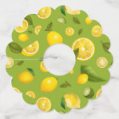 Étiquette Pour Verre De Vin Citron Variété 8 (Devant)