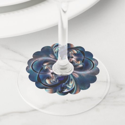 Étiquette Pour Verre De Vin Conception (De près)