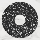 Étiquette Pour Verre De Vin Conception de motif abstrait Terrazzo (Devant)