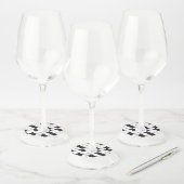 Étiquette Pour Verre De Vin Construction Abstraite (tuiles) (Lot)
