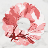 Étiquette Pour Verre De Vin Couleurs d'automne, feuille 3 (Devant)