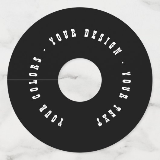 Étiquette Pour Verre De Vin Create Your Own (Devant)