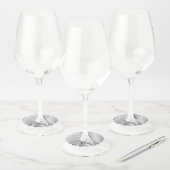 Étiquette Pour Verre De Vin Création de Motif Abstrait 3 (Lot)