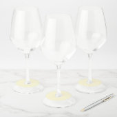 Étiquette Pour Verre De Vin Crème (Lot)