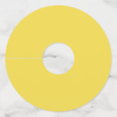 Étiquette Pour Verre De Vin Crescent Jaune Lune Bleu Nuit Sky Star Prom Gala (Dos)