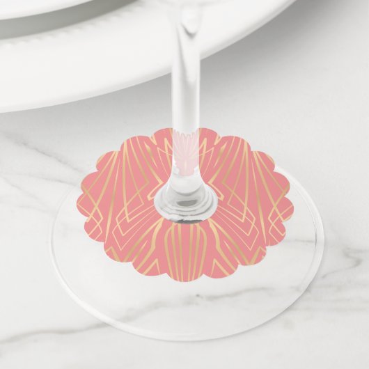 Étiquette Pour Verre De Vin Crystal 9 (De près)